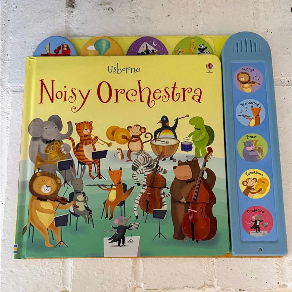 Usborne Noisy Orchestra Interactive Book - Yellow and Blue